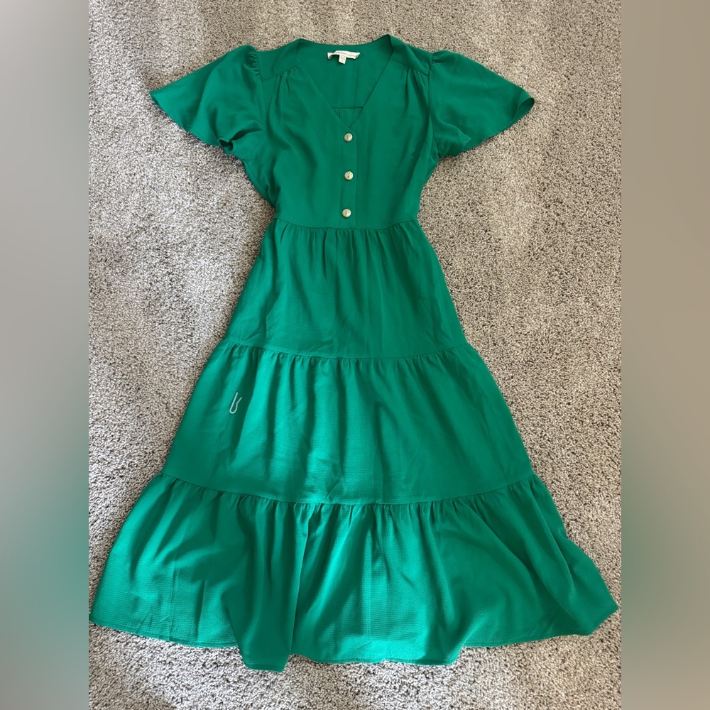 Monteau Green midi dress small